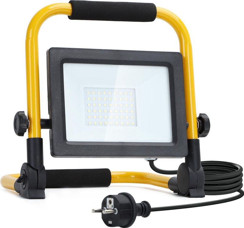 Aigostar 13VRR LED Werklamp - Bouwlamp - IP44 Stootvast - 30W 2700 lm - 6500K Daglicht wit - incl. 180cm Aansluitstekker