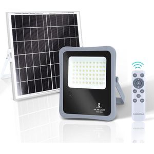 Aigostar 10XHS Solar Buitenlamp - Wandlamp - Tuinverlichting op Zonneenergie - Voor Tuin/Wand/Oprit  - 200W - 6500K - IP65