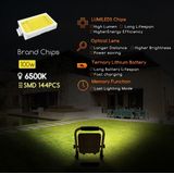 Werklamp - Helderheid en Stroboscoopmodus - USB Oplaadbaar - Aluminium