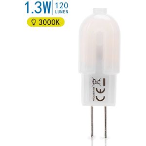 Aigostar - OP=OP LED G4 - 1,3W vervangt 12W - 3000K warm wit licht - 37.5x12mm