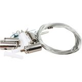 LED Paneel Ophangset - Aigi - 1 Meter - 4 Staaldraden