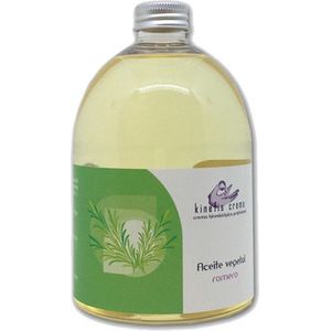 500 ML = 1/2 LITER Rozemarijnolie Rozemarijn olie anti-stress met dispenser ideaal voor: gewrichtspijn, ter ontspanning lichaamsmassages, ademhalings-, spier- en bloedsomloopproblemen, botproblemen, reuma, acne, stress, verbetering , concentratie,