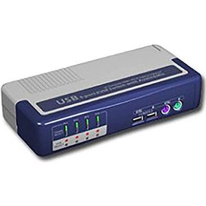Cablematic - KVM Switch Uniclass USB2 PS2 Audio VGA 1KVM naar 4CPU