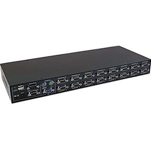 Uniclass KVM Switch 1U Rack Premium VGA USB PS2 naar 16CPU 1KVM