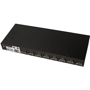 BeMatik - Rack 1U KVM Switch USB PS2 VGA Uniclass 1KVM te 8CPU
