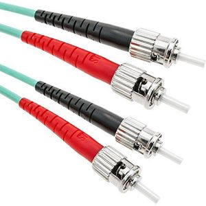 Cablematic OM3 lichtgolfgeleider ST op ST Multimode duplex 50/125 50cm