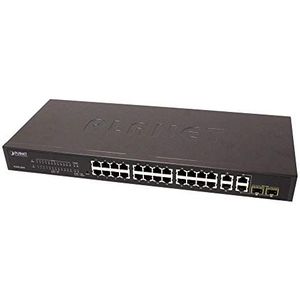 Rack19 WEB LAN schakelaar 10/100Mbps 100Mbps UTP 24 + 2 + 2 UTP 1Gb 1Gb SFP