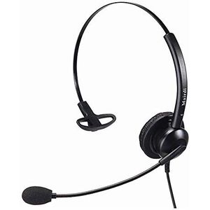 Cablematic - Eenvoudige headset met microfoon compatibel met Plantronics QD model KG01