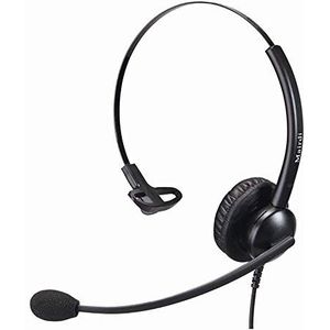 Cablematic - Eenvoudige headset met microfoon compatibel met GN Netcom QD model KG25