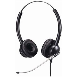 Cablematic eenvoudige headset compatibel met GN Netcom QD model KG28