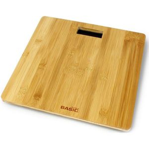 Digitale Personenweegschaal Basic Home Bamboe (30 x 30 x 3,5 cm)