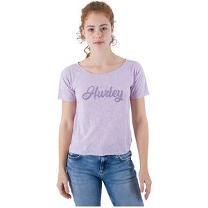 Hurley Oceancare Devore T-shirt Met Korte Mouwen Paars XS Vrouw