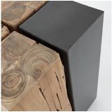 Kave Home Kwango vierkant, hout bruin,, 29 x 42.5 x 29 cm