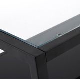 Kave Home - Vierkante salontafel Blackhill 80 x 80 cm zwart
