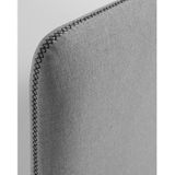 Kave Home - Dyla hoofdbord met afneembare hoes in grijs, voor bedden van 90 cm