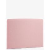 Kave Home - Dyla hoofdbord met afneembare hoes in roze, voor bedden van 90 cm