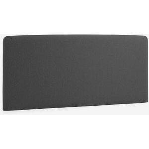 Kave Home - Dyla bedhoofdbord met afneembare hoes in zwart voor bed van 160 cm
