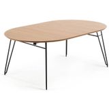 Kave Home Novac, Novac ronde uitschuifbare tafel novac Ø 120 (200) x 75 cm (mtk0176)