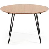 Kave Home uitschuifbare eetkamertafel Novac (120x120/200 cm)