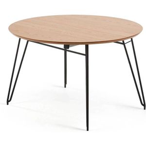 Kave Home Novac, Novac ronde uitschuifbare tafel novac Ø 120 (200) x 75 cm (mtk0176)