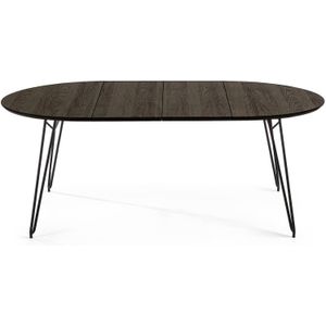 Kave Home Milian, Milian ronde uitschuifbare tafel Ø 120 (200) x 75 cm (mtk0002)