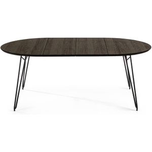 Kave Home - Milian ronde uitschuifbare tafel Ø 120 (200) x 75 cm