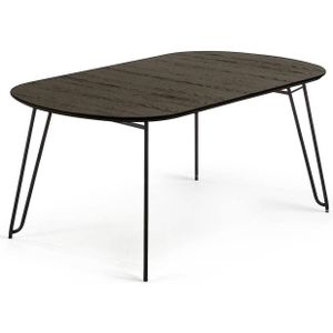 Kave Home Milian, Milian ovale uitschuifbare eettafel  140 (220) x 90 cm (mtk0002)