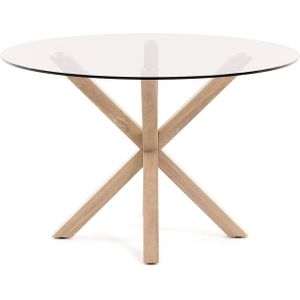 Kave Home Full Argo Eettafel - � 120 cm - Bruin