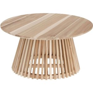 Kave Home Kleinmeubel Jeanette rond, hout bruin,, 80 x 40 x 80 cm
