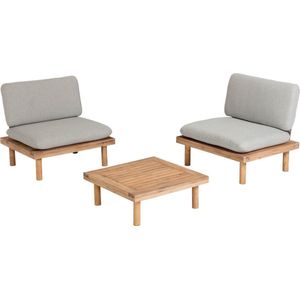 Kave Home Tuinmeubel Viridis, Set viridis 2 fauteuils en 1 tafel fsc 100%