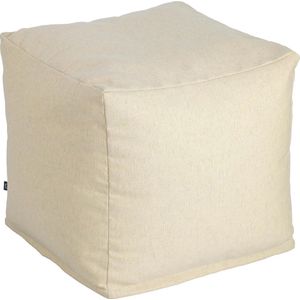 Kave Home Nedra, Poef vierkant nedra 50 x 50 cm beige