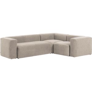 Kave Home  beige, hout, 3-zits,