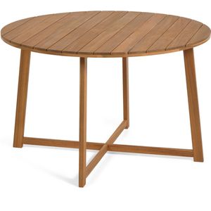 Kave Home Kave Home Dafn - Dafna Outdoor Ronde Tafel Gemaakt van Massief Acaciahout 120 cm Fsc 100%