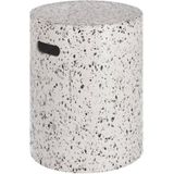 Kave Home Jenell, Jenell kruk wit terrazzo Ø 35 cm