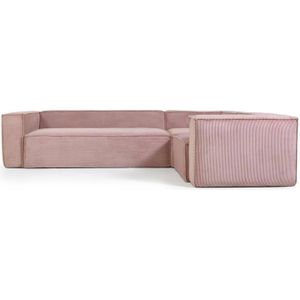 Kave Home  roze, hout, 4-zits,