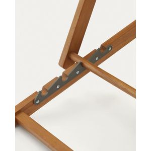 Kave Home - Adredna strandstoel beige massief acaciahout FSC 100%
