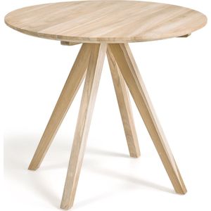 Kave Home Kave Home Maia - Mayal Ronde Eettafel Massief Teakhout 90 cm