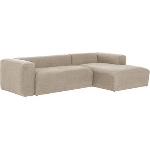 Kave Home Blok 3-zitsbank beige chenille stof | Comfortabel en uniek design