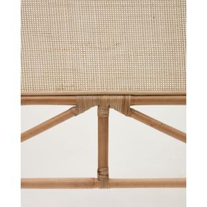 Kave Home - Quiterie rotan hoofdeinde met natuurlijke afwerking 90 cm