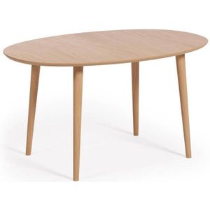 Kave Home Oqui Eettafel Uitschuifbaar - 140/220 x 90 cm - Bruin