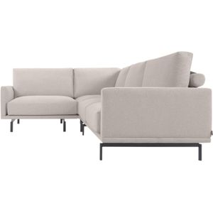 Kave Home - Galene 3-seater corner sofa in beige, 207 x 267 cm