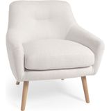 Kave Home - Candela fauteuil in wit micro-bouclé