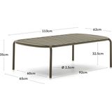 Kave Home Salontafel Joncols, Salontafel 113 x 62 cm