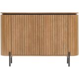 Kave Home - Licia 2-deurs dressoir van massief mangohout en zwart