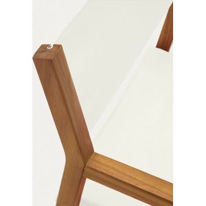 Kave Home - Thianna opvouwbare tuinstoel in beige met massief acaciahout FSC 100%