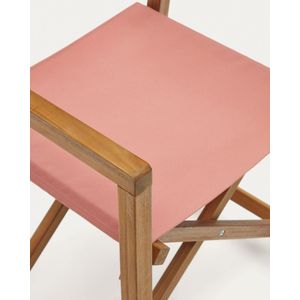 Kave Home - Thianna opvouwbare tuinstoel in terracotta met massief acaciahout FSC 100%