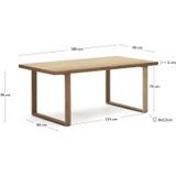 Kave Home - 100% outdoor Canadell tafel in massief gerecycled teakhout
