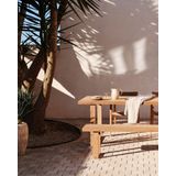 Kave Home - 100% outdoor Canadell tafel in massief gerecycled teakhout 180 x 90 cm
