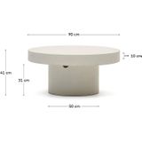 Kave Home Salontafel Aiguablava, Coffee table rond Ø 90 cm