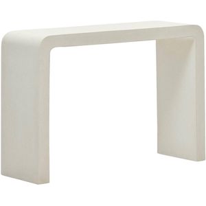 Kave Home - Aiguablava console in wit cement, 120 x 80 cm